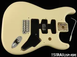 FENDER JIMMIE VAUGHAN STRAT BODY   HARDWARE STRATOCASTER OLYMPIC WHITE