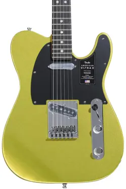 FENDER AMERICAN ULTRA II TELECASTER ELECTRIC GUITAR - SOLAR FLARE, EBONY