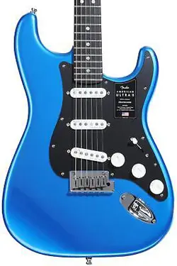 FENDER AMERICAN ULTRA II STRATOCASTER ELECTRIC GUITAR - NOBLE BLUE, EBONY
