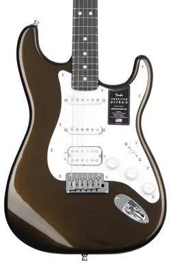 FENDER AMERICAN ULTRA II STRATOCASTER HSS ELECTRIC GUITAR - TEXAS TEA, EBONY