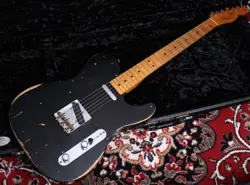 FENDER CUSTOM SHOP '51 REISSUE NOCASTER NAMM LTD RUN HEAVY RELIC AGED BLACK 2008