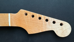 NEW FLAME MAPLE GUITAR NECK W/ABALONE INLAYS FITS FENDER CUSTOM STRAT