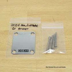 2024 FENDER AMERICAN VINTAGE II 61 STRATOCASTER NECK PLATE CHROME STRAT TELE