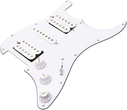 3PLY WHITE LOADED PICKGUARD PRE-WIRED HSH PICKGUARD PICKUPS FITS FOR FENDER STRA