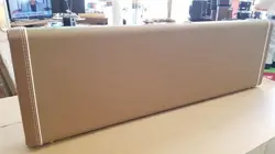 FENDER G&G DELUXE PRECISION BASS HARDSHELL CASE BROWN WITH GOLD PLUSH INTERIOR