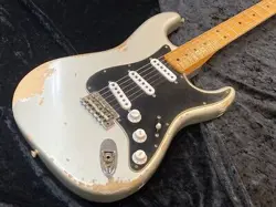FENDER  YAMANO LIMITED 1969 STRATOCASTER HEAVY RELIC   INCA SILVER