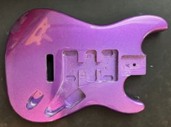 ALDER METALLIC PURPLE UNIVERSAL ROUTE GUITAR BODY FITS FENDER CUSTOM SHOP STRAT