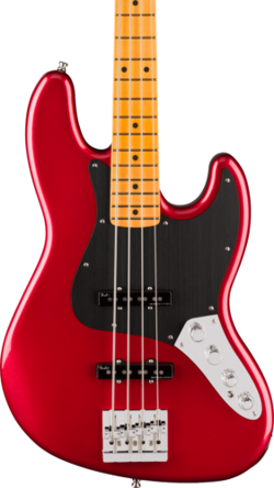 FENDER AMERICAN ULTRA II JAZZ BASS MAPLE FINGERBOARD SINISTER RED WITH CASE