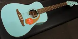 FENDER MALIBU PLAYER ACOUSTIC ELECTRIC GUITAR AQUA SPLASH