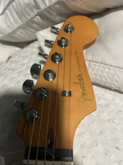 FENDER AMERICAN ULTRA II STRATOCASTER, EBONY FB, TEXAS TEA