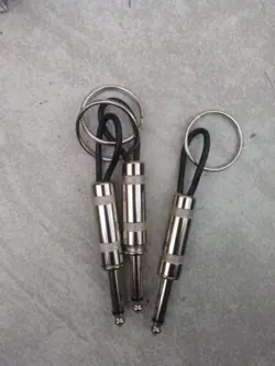 3  PCS GUITAR PLUG KEYCHAIN FOR AMP KEY HOLDER   FOR FENDER JACK NEW NO BOX