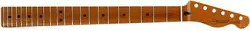 FENDER ROASTED MAPLE FLAT OVAL REPLACEMENT TELECASTER NECK - MAPLE FINGERBOARD