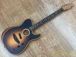 FENDER ACOUSTASONIC PLYR TELE ACOUSTIC ELECTRIC GUITAR USED