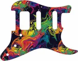 WD CUSTOM PICKGUARD FOR FENDER AMERICAN DELUXE STRATOCASTER #GP01 RAINBOW PAI...