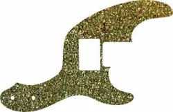 WD CUSTOM PICKGUARD FOR FENDER TELECASTER BASS WITH HUMBUCKER #60GS GOLD SPARKLE