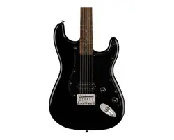 USED SQUIER SONIC STRATOCASTER HT H - BLACK W/ LAUREL FINGERBOARD