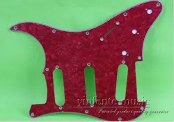 NEW GUITAR PICKGUARD FENDER STANDARD STRAT PLATE SSS RED PAREL PATTERN