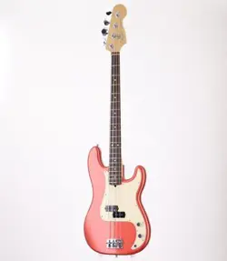 FENDER AMERICAN PRECISION BASS CHROME RED 2001 USED ELECTRIC BASS
