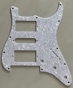 CUSTOM FOR FENDER STRAT FLOYD ROSE TREMOLO HSH GUITAR PICKGUARD WHITE PEARL