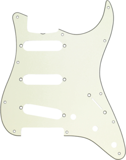 GENUINE FENDER 62 STRATOCASTER/STRAT S/S/S 11-HOLE GUITAR PICKGUARD - MINT GREEN