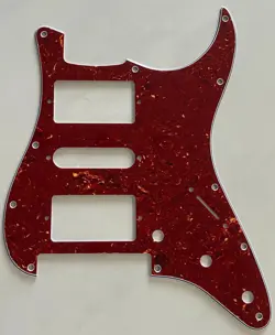 CUSTOM FOR FENDER STRAT FLOYD ROSE TREMOLO HSH GUITAR PICKGUARD RED TORTOISE