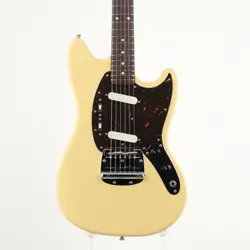 FENDER JAPAN MG69 YELLOW WHITE ELECTRIC GUITAR