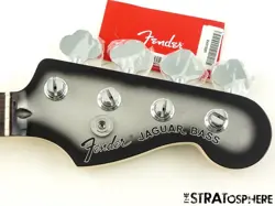 FENDER TROY SANDERS JAGUAR BASS NECK W/ TUNERS, ROSEWOOD PEARL SILVERBURST
