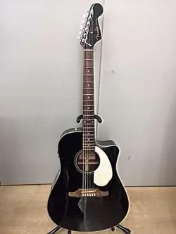 FENDER SONORAN SCE BLACK ECO ELECTRIC ACOUSTIC GUITAR  EXCELLENT CONDITION