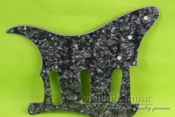 ELECTRIC GUITAR PICKGUARD SSS STANDARD STRAT SCRATCH FENDER BLACK PAREL
