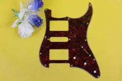 ELECTRIC GUITAR PICKGUARD HSH BROWN PEARL STRAT SCRATCH FENDER PLATE