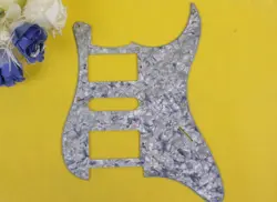 ELECTRIC GUITAR PICKGUARD  FENDER STRAT SCRATCH PLATE LIGHT BLUE PAREL HSH