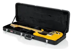 HARD SHELL WOOD CASE FOR ELECTRIC GUITARS FITS FENDER STRATOCASTER TELECASTER