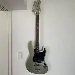 FENDER JAPAN ELECTRIC BASS GUITAR AERODYNE JAZZ BASS GRAY W/GIG BAG USED