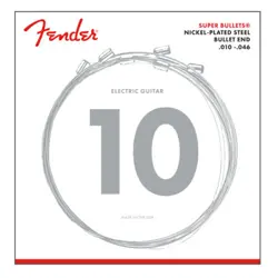 3 SETS FENDER 3250R REGULAR SUPER BULLETS ELECTRIC GUITAR STRINGS 10-46
