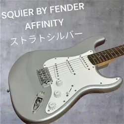 SQUIER BY FENDER AFFINITY SERIES STRATOCASTER  ELECTRIC GUITAR SILVER USED