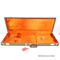 FENDER AM VINTAGE II 61 STRATOCASTER TELECASTER BROWN TOLEX ELECTRIC GUITAR CASE