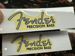 2PCS VINYL UV TRANSFER DECALS HEADSTOCK STICKER FOR FENDER PRECISION BASS GUITAR