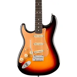 FENDER AMERICAN ULTRA II STRATOCASTER LEFT-HAND EBONY FB GUITAR ULTRABURST