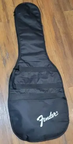 FENDER BLACK GUITAR ZIPPER CASE SHOULDER STRAP SOFT SIDE GIG BAG