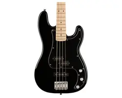 USED SQUIER AFFINITY SERIES PRECISION BASS PJ - BLACK W/ MAPLE FB