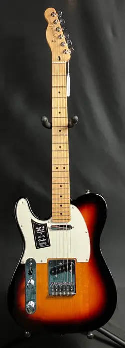 FENDER PLAYER TELECASTER LEFT-HANDED ELECTRIC GUITAR 3-TONE SUNBURST FINISH
