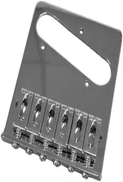 FENDER STANDARD SERIES TELECASTER BRIDGE ASSEMBLY - CHROME (005-3354-000)