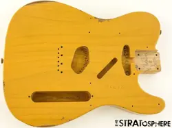 FENDER USA CUSTOM SHOP 1963 RELIC TELECASTER BODY TELE NITRO BUTTERSCOTCH BLONDE