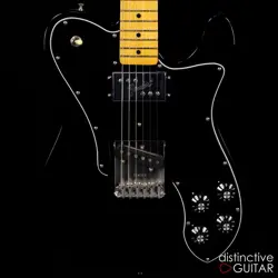 USED FENDER AMERICAN VINTAGE II 1977 TELECASTER CUSTOM BLACK 2022 GUITAR