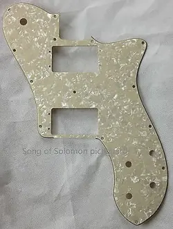 FOR US FENDER 72 TELE DELUXE REISSUE GUITAR PICKGUARD , 4PLY IVORY WHITE PEARL