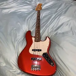FENDER JAPAN JAZZ BASS RED  ELECTRIC BASS USED