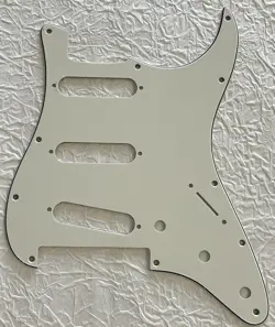 NEW GREAT-FOR FENDER PLAYER STRATOCASTER FLOYD ROSE SSS PICKGUARD PARCHMENT