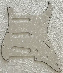 NEW GREAT-FOR FENDER PLAYER STRATOCASTER FLOYD ROSE SSS PICKGUARD IVORY WHITE