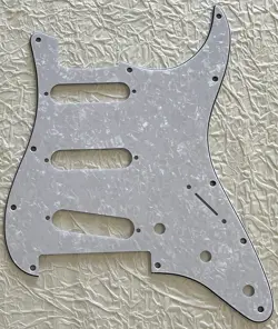 NEW GREAT-FOR FENDER PLAYER STRATOCASTER FLOYD ROSE SSS PICKGUARD WHITE PEARL