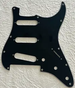 NEW GREAT-FOR FENDER PLAYER STRATOCASTER FLOYD ROSE SSS PICKGUARD 3 PLY BLACK
